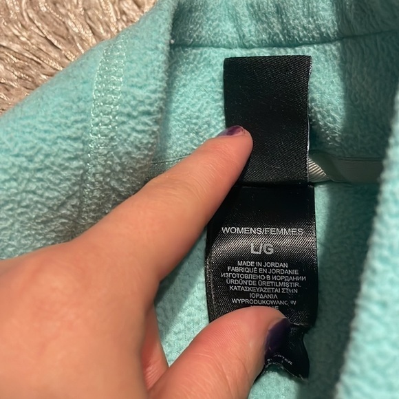 North Face Light Blue Quarter‎ Zip - Picture 6 of 8